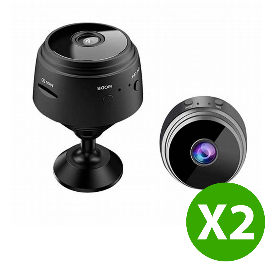 DOS MINI CÁMARAS ESPÍA INALÁMBRICAS